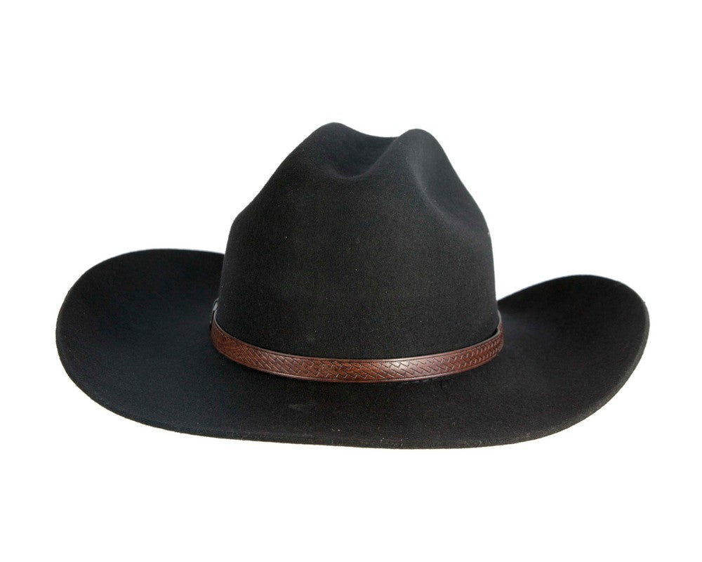 Classic Black Cowboy Hat – Timeless Western Elegance-5