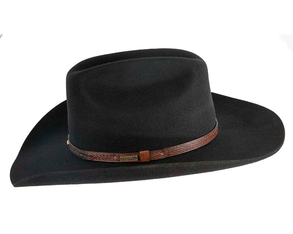 Classic Black Cowboy Hat – Timeless Western Elegance-4