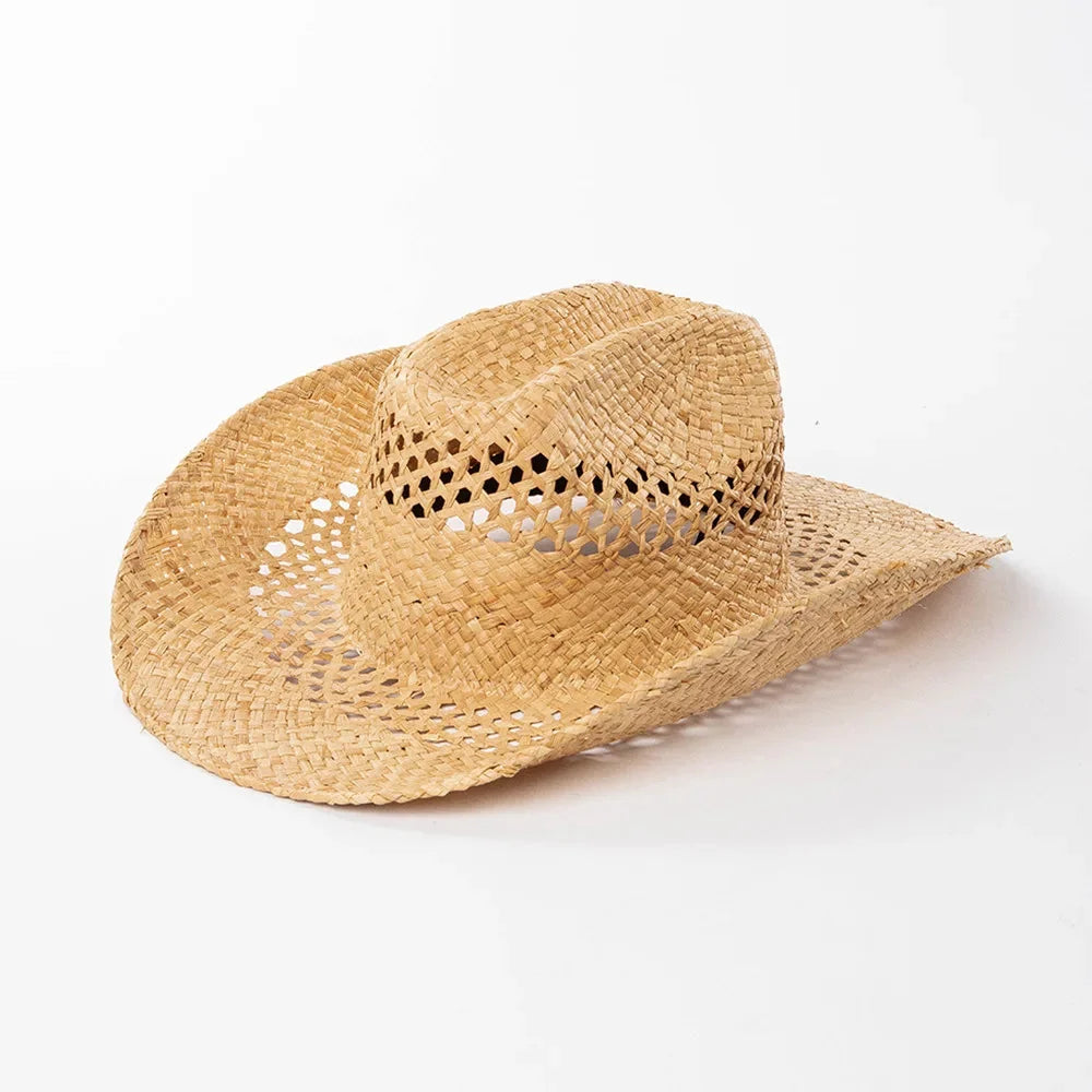 Adventurous Raffia Straw Cowboy Hat