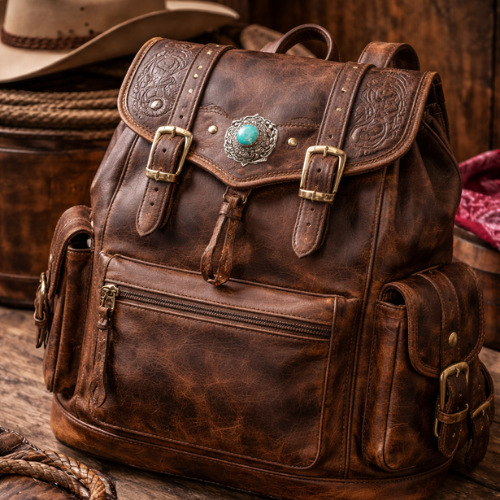 Fringe Leather Crossbody Bag