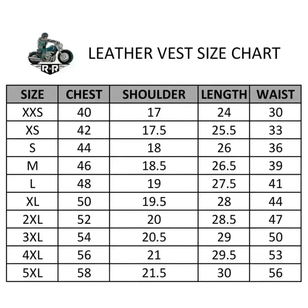 Men’s Cowhide Western Vest Leather-2